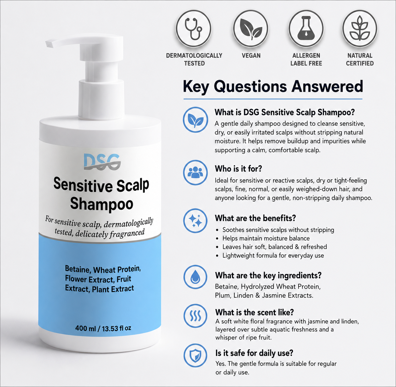 DSG Sensitive Scalp Shampoo